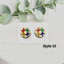  Hand Painted Wizard Studs | 15 Styles