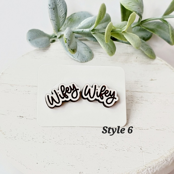 Hand Painted Wedding Studs | 19 Styles