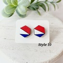  Hand Painted Americana Studs | 30 Styles