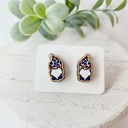 Style 3 - Gnome Cheetah Hand Painted Americana Studs | 30 Styles