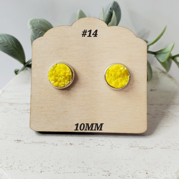 10MM Druzy Studs | 3-Pack