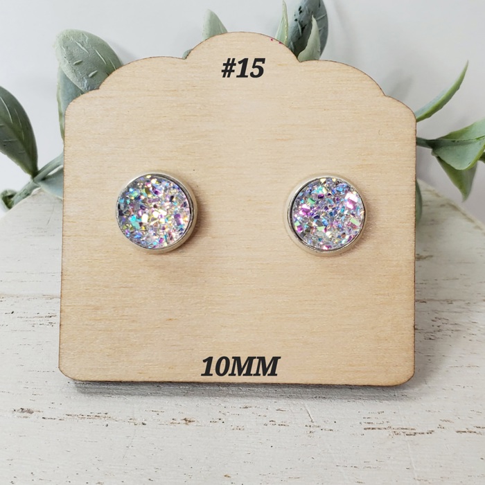 10MM Druzy Studs | 3-Pack