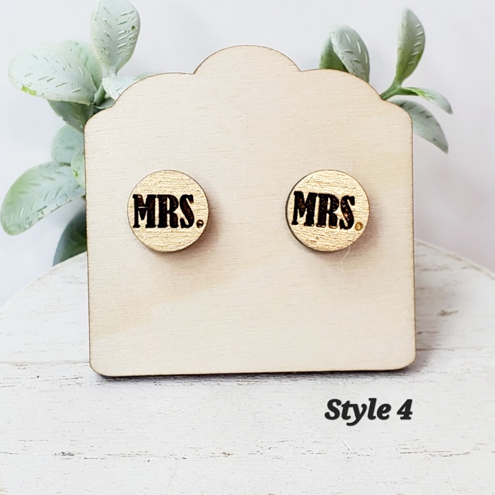 Hand Painted Wedding Studs | 19 Styles
