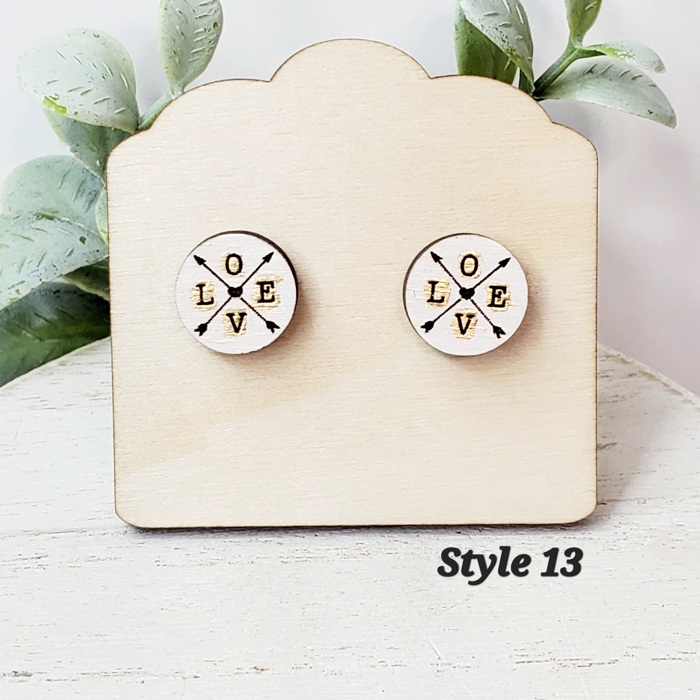 Hand Painted Wedding Studs | 19 Styles