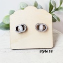  Hand Painted Wedding Studs | 19 Styles