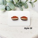 Style 18 - Whole Pumpkin Pie (10MM) Fall Studs | 25 Styles
