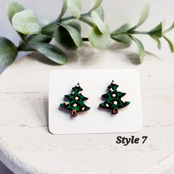 Christmas Wood Studs | 24 Styles