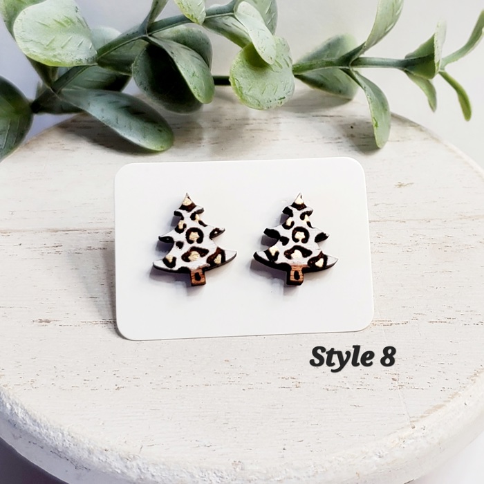 Christmas Wood Studs | 24 Styles