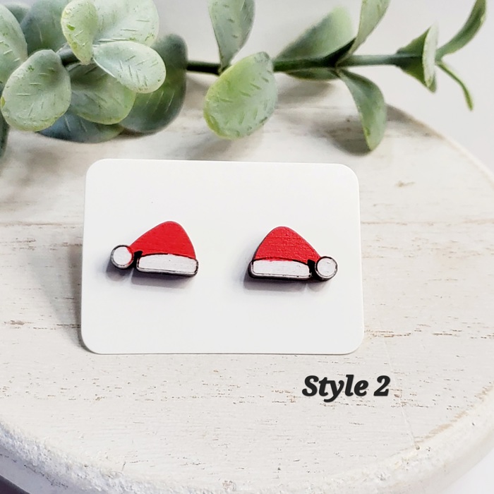 Christmas Wood Studs | 24 Styles
