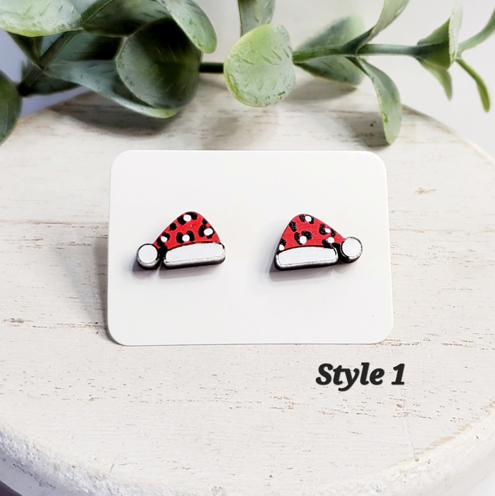 Christmas Wood Studs | 24 Styles