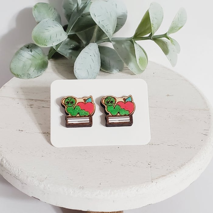 Hand Painted Teacher Studs | 16 Styles