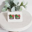 Style 6 - Book Worm Hand Painted Teacher Studs | 16 Styles