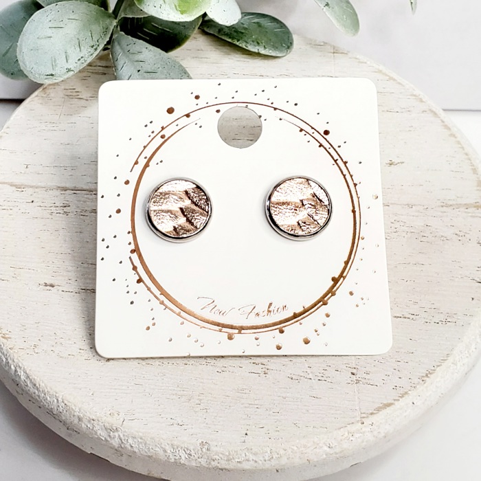 10MM Genuine Leather Studs | 3-Pack