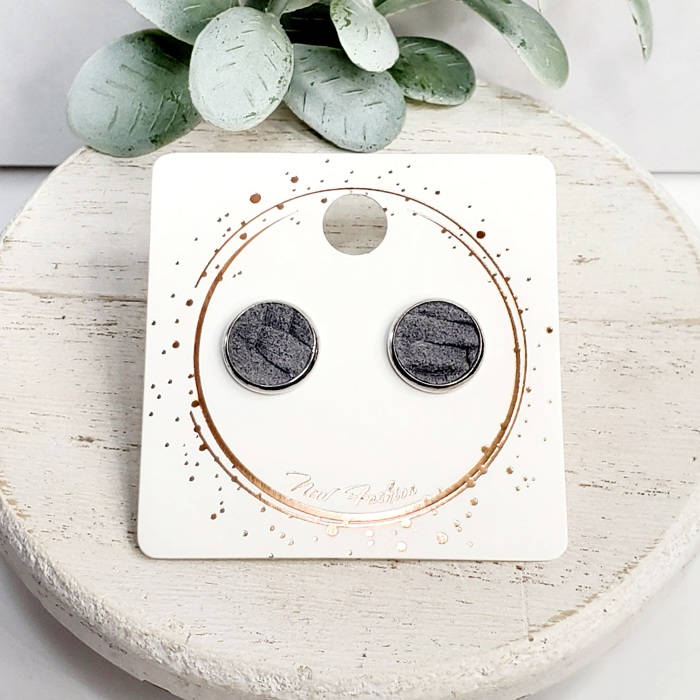 10MM Genuine Leather Studs | 3-Pack