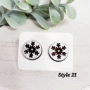 Style 21 Christmas Wood Studs | 24 Styles