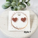  Acrylic Heart Studs | 12 Styles