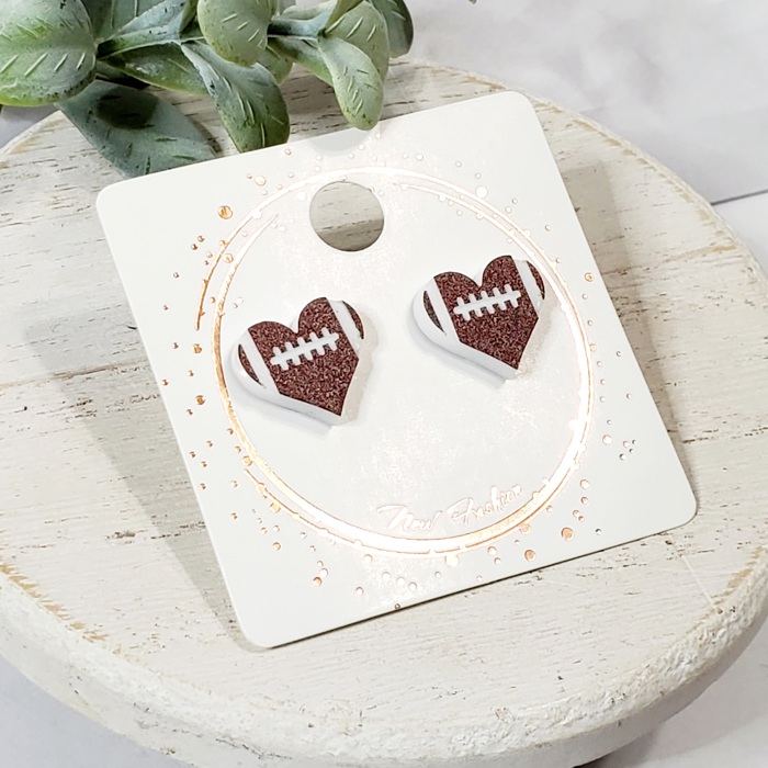 Acrylic Heart Studs | 12 Styles