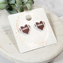 Style 1 Acrylic Heart Studs | 12 Styles