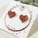 Style 7 Acrylic Heart Studs | 12 Styles