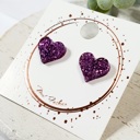 Style 8 Acrylic Heart Studs | 12 Styles