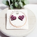 Style 4 - Teach Heart Hand Painted Teacher Studs | 16 Styles
