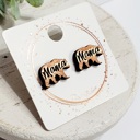  Hand Painted Mama Bear Studs
