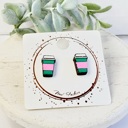  Hand Painted Teacher Studs | 16 Styles