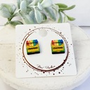  Hand Painted Teacher Studs | 16 Styles