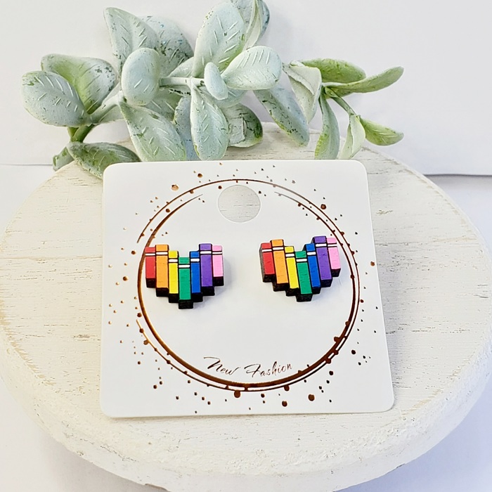 Hand Painted Teacher Studs | 16 Styles