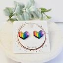  Hand Painted Teacher Studs | 16 Styles