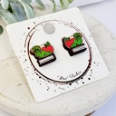 Style 6 - Book Worm Hand Painted Teacher Studs | 16 Styles