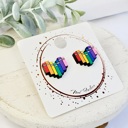 Style 2 - Rainbow Books Hand Painted Teacher Studs | 16 Styles