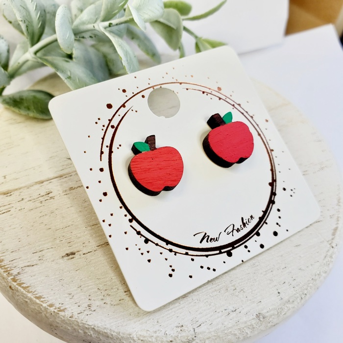 Hand Painted Teacher Studs | 16 Styles