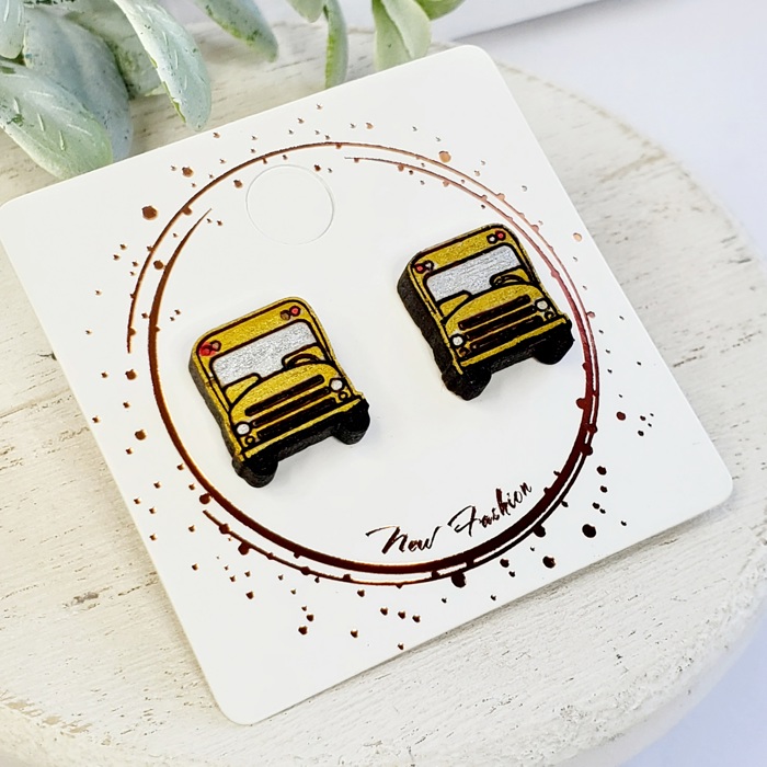Hand Painted Teacher Studs | 16 Styles