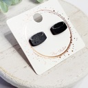 Style 27-Hand Painted Hockey Pucks Game Day Studs | 31 Styles