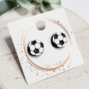 Style 4-Hand Painted Soccer Balls Game Day Studs | 31 Styles