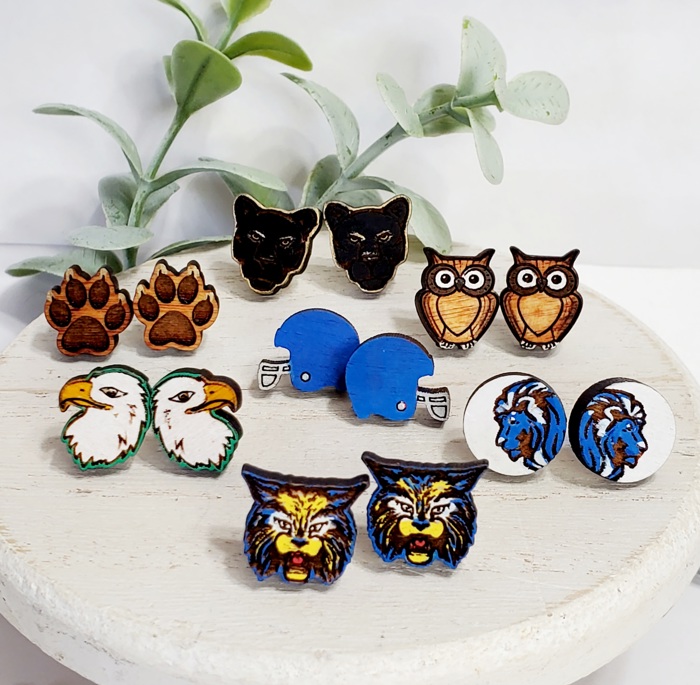 Team Mascot Studs | 25 Styles