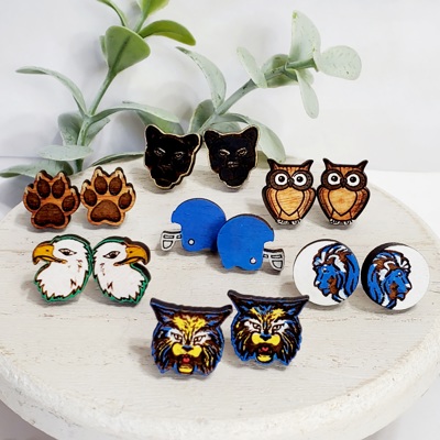 Team Mascot Studs | 25 Styles