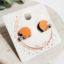 Style 24 - Orange Football Helmet Team Mascot Studs | 25 Styles