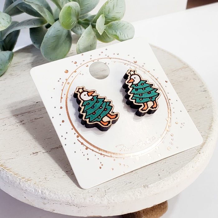 Christmas Wood Studs | 24 Styles