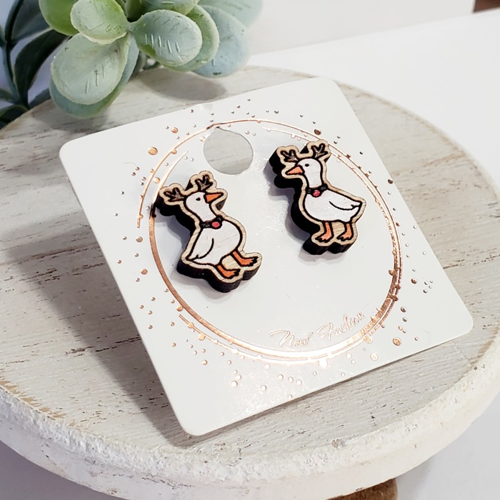 Christmas Wood Studs | 24 Styles