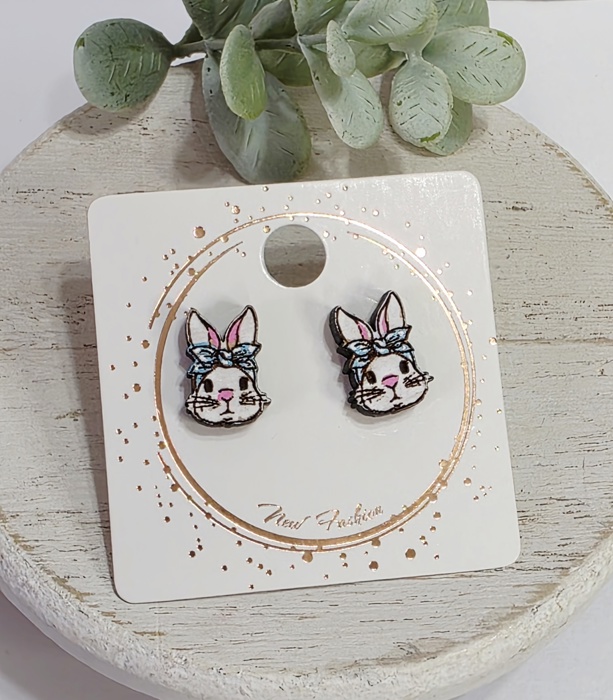 Hand Painted Easter Studs | 22 Styles