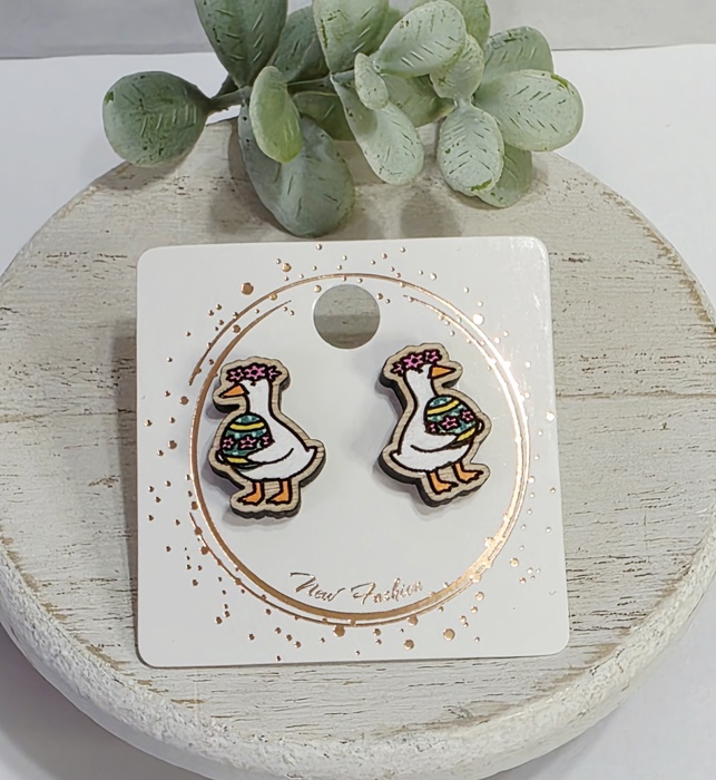 Hand Painted Easter Studs | 22 Styles