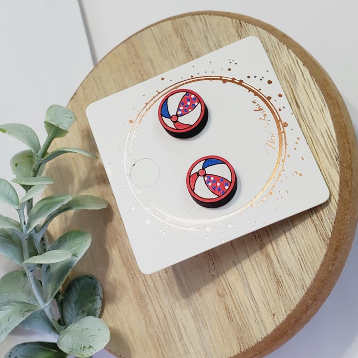 Hand Painted Americana Studs | 30 Styles