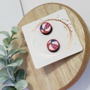 Style 22- Cherries Hand Painted Americana Studs | 30 Styles