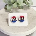 Style 14- USA Rounds Hand Painted Americana Studs | 30 Styles