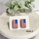 Style 2 - Flag Hand Painted Americana Studs | 30 Styles