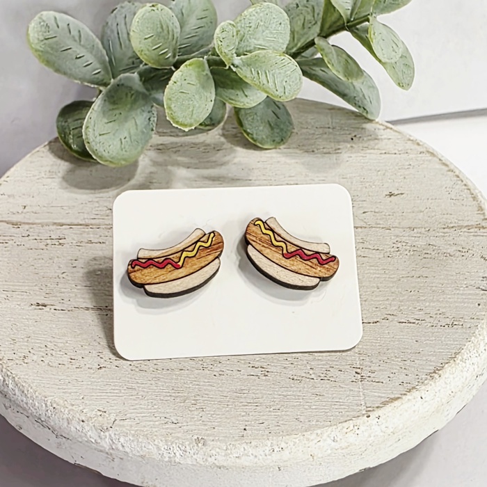 Hand Painted Americana Studs | 30 Styles