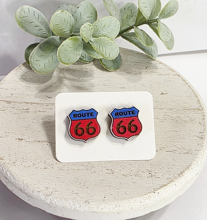 Hand Painted Americana Studs | 30 Styles