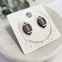Style 3- Hand Painted Footballs Game Day Studs | 31 Styles